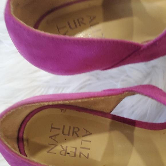 Naturalizer Pink Fucha Strappy Heels Shoes - Picture 7 of 14